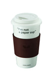 Lock & Lock Cermaic Mug 500ml Brown - SLB002B