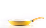 Lock & Lock 2 Piece Frying Pan Set (24cm + 28cm) Yellow with Colour Box - LEC2283SP2Y