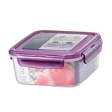 Lock & Lock NEO Square Plastic Contianer 900 ml Purple - ZZF210V